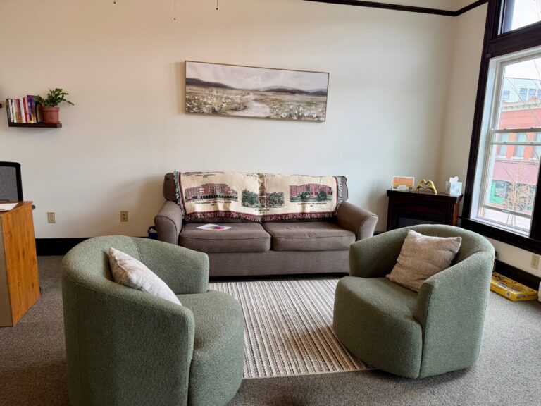 Individual therapy office space, Karen O'Hara, Barre VT